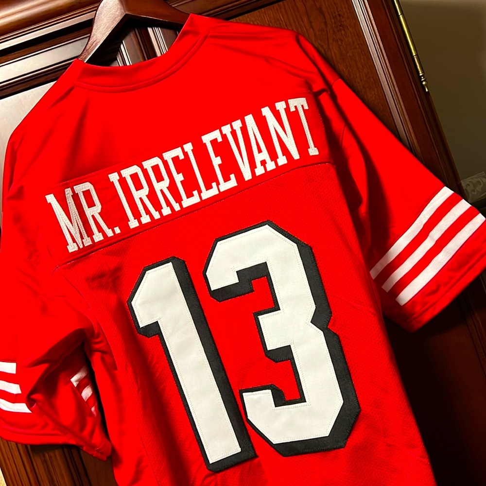Brand New Rare NFL SF 49er QB1 Brock Purdy #13 Red Custom Made Throwback Jersey!